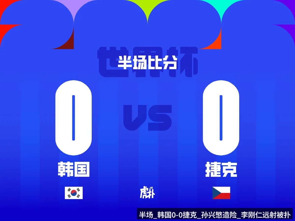 半场_韩国0-0捷克_孙兴慜造险_李刚仁远射被扑